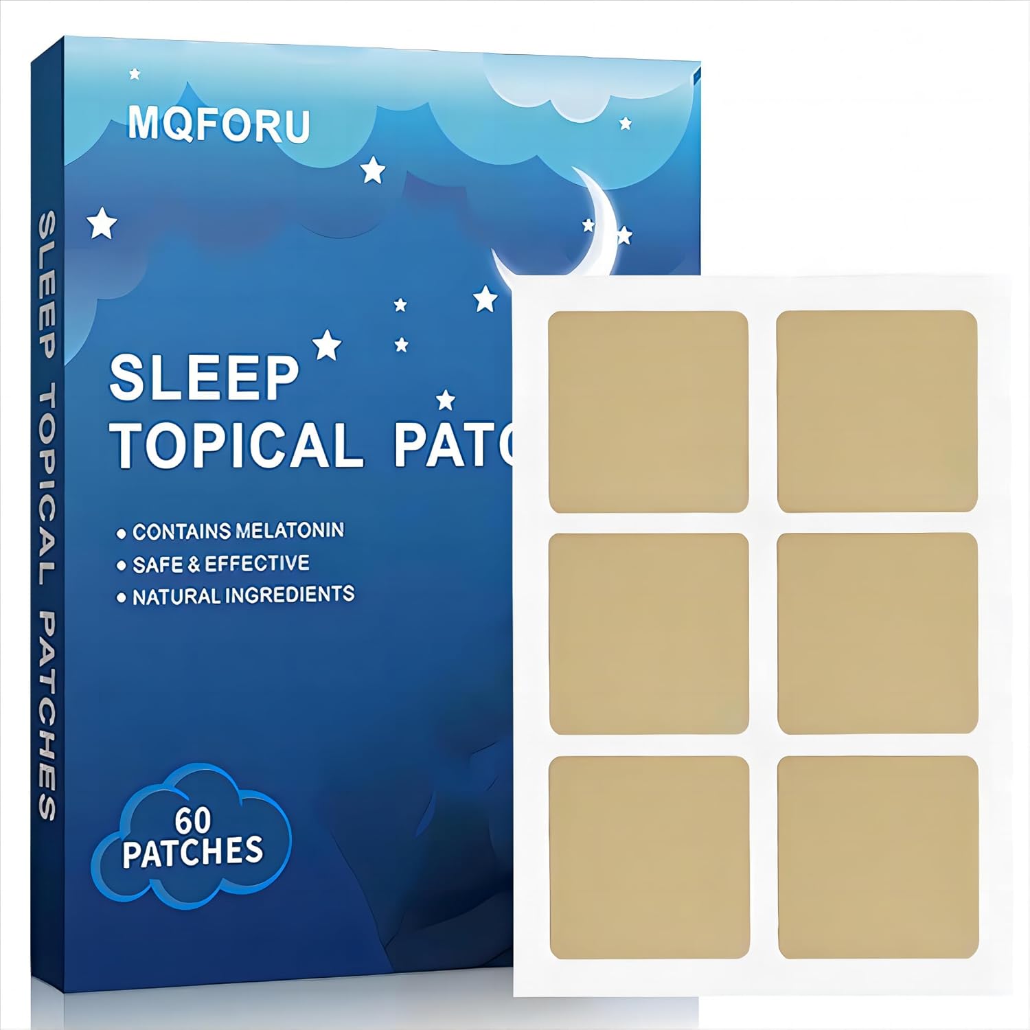 60 Vanish Sleep Patches for Adults - Natural Plant Extract Sleeping Aid - Side Effect-Free Deep Sleep Solution to Banish Groggy Mornings