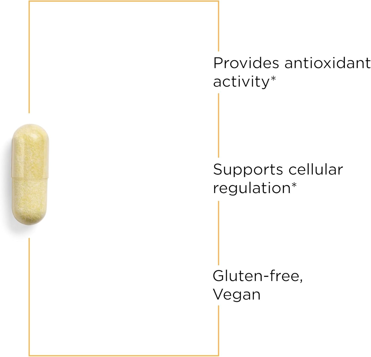 60 Vegan Capsules Alpha-Glycosyl Isoquercitrin Quercetin Supplement - Antioxidant Support for Cellular Regulation - Gluten-Free & Vegan Flavonoid Supplement