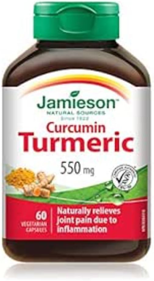 60 Vegetarian Capsules of Jamieson Curcumin Turmeric Formula