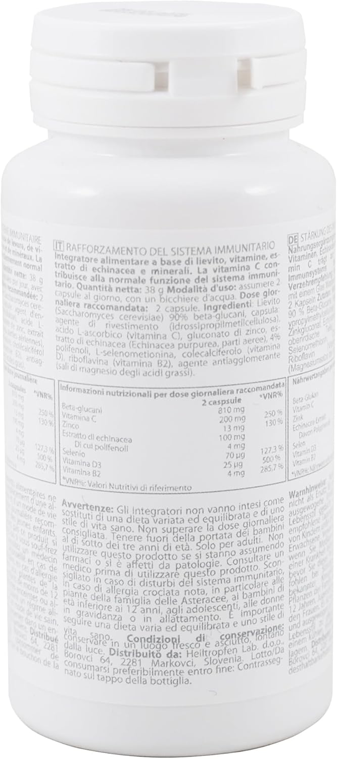 60 Veggie Capsules Heiltropfen Immune System Boost Dietary Supplement - Support Immunity & Health