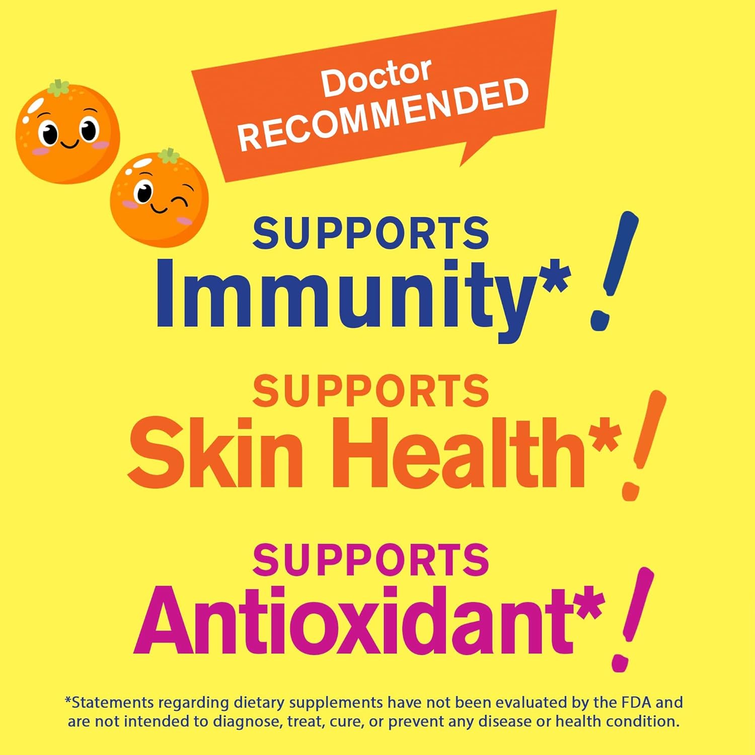 60 WellYeah Kids Vitamin C Gummies with 250mg - Immune Support for Children