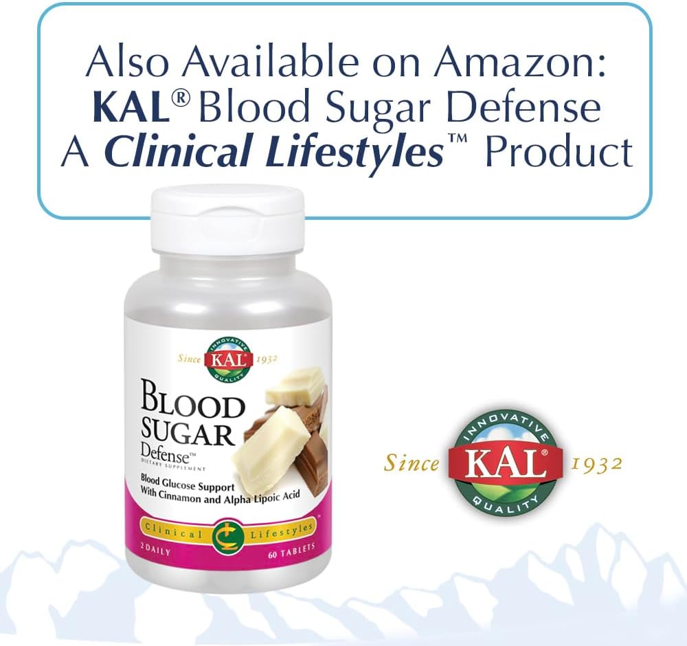 600 mg 60 Count KAL Alpha Lipoic Acid SR Tablets for Antioxidant Support