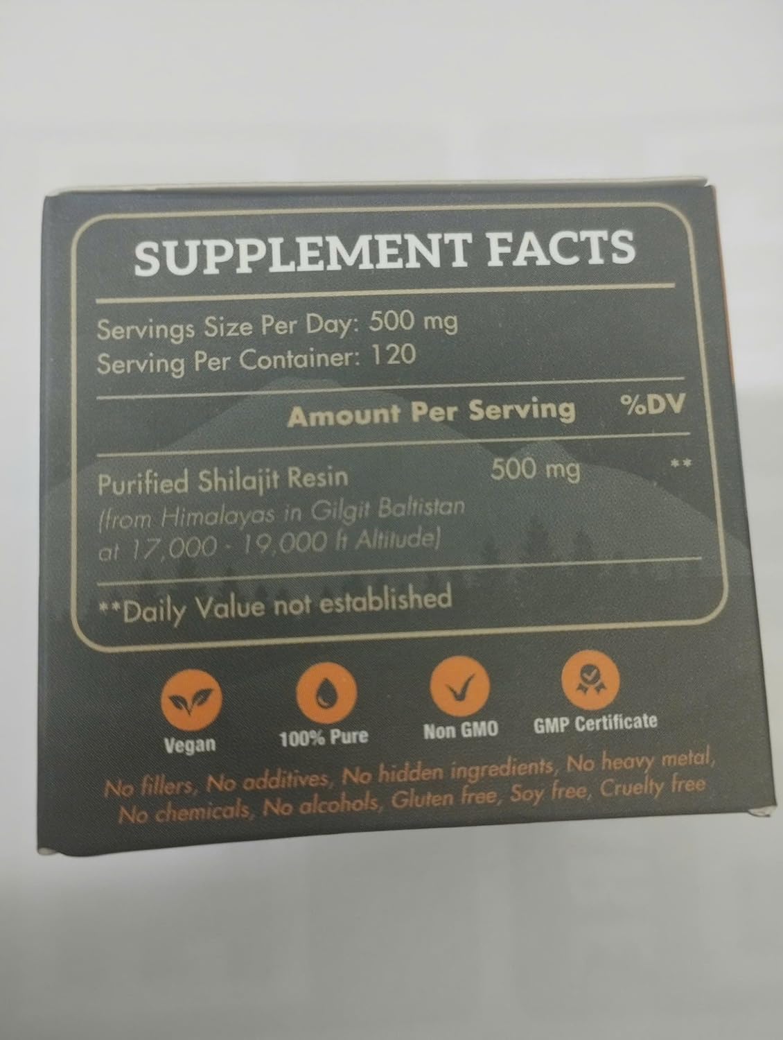 60,000 MG Shilajit Pure Organic Resin - 65% Fulvic Acid & 85+ Trace Minerals - Energy Booster & Immune Support - Sugar Free - 120 Servings