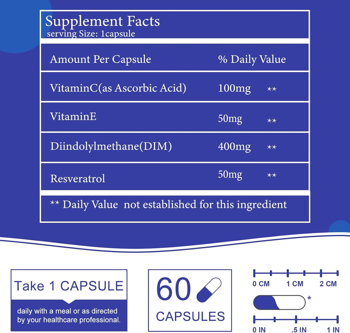 600mg DIM Supplement for Hormone Balance in Men & Women - Estrogen Blocker for Menopause, PCOS, Acne - 60 Capsules