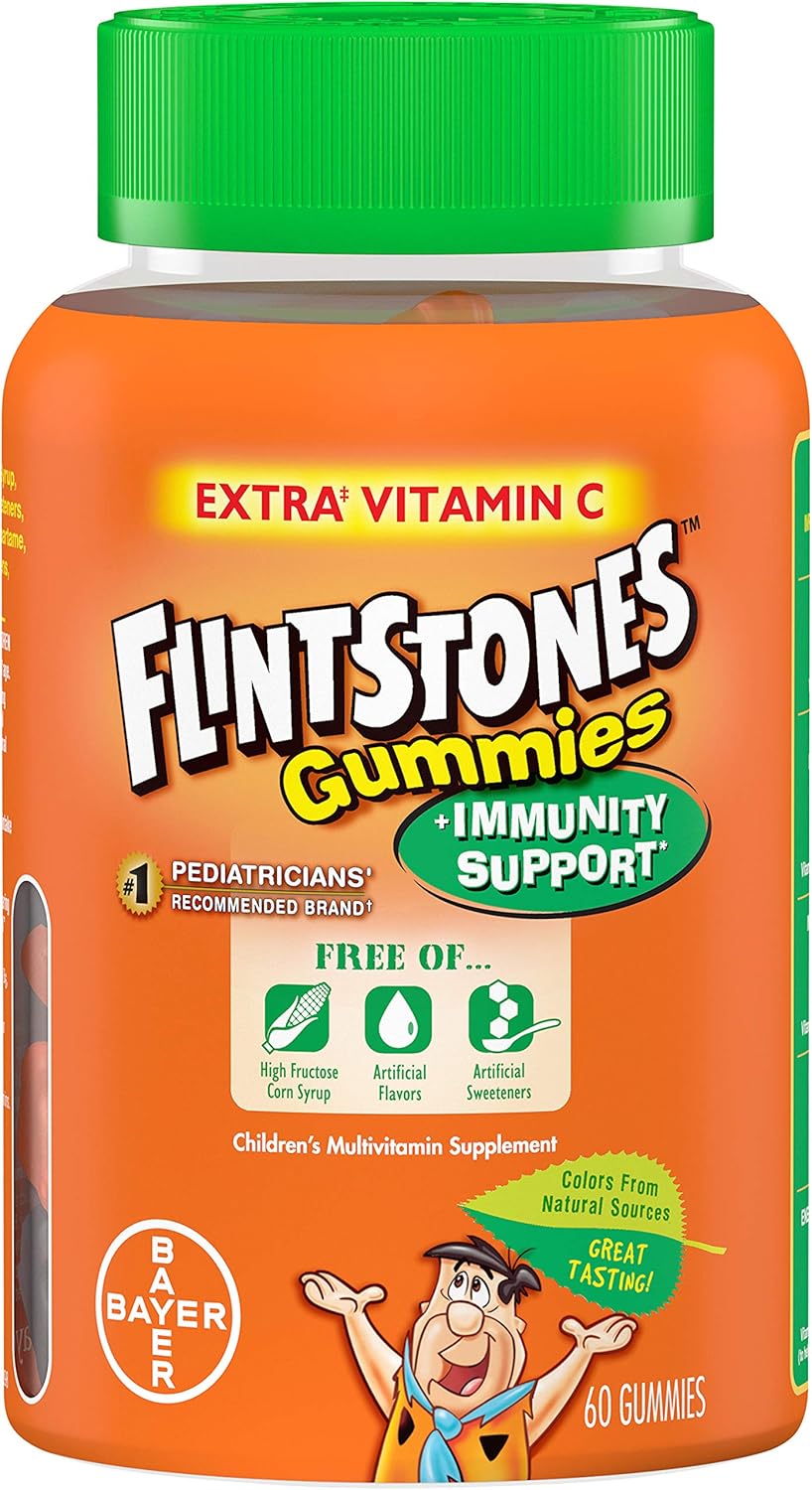 60ct Flintstones Gummies with Immunity Support - One Daily Multivitamin