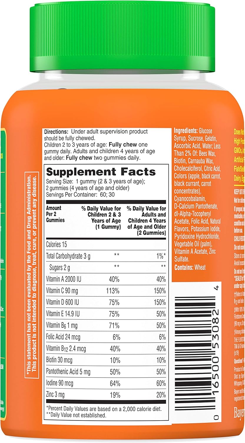 60ct Flintstones Gummies with Immunity Support - One Daily Multivitamin