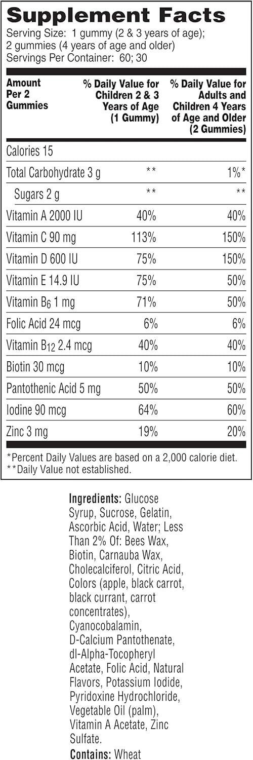 60ct Flintstones Gummies with Immunity Support - One Daily Multivitamin
