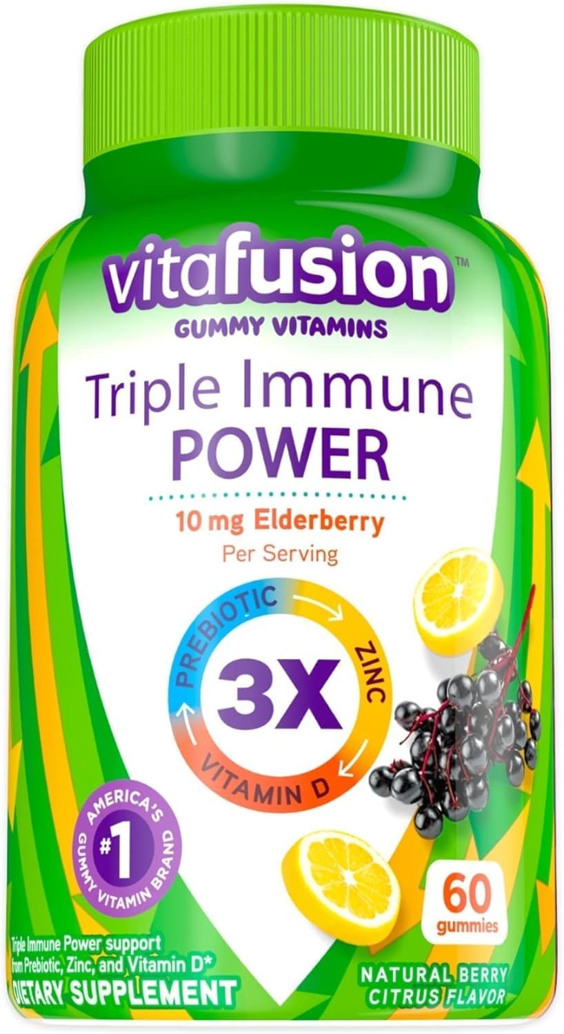 60ct Nature Mad Triple Immune Power Gummy Vitamins - Vitafusion Compatible