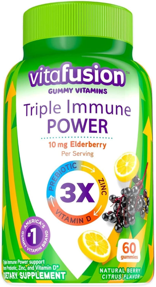 60ct Nature Mad Triple Immune Power Gummy Vitamins - Vitafusion Compatible