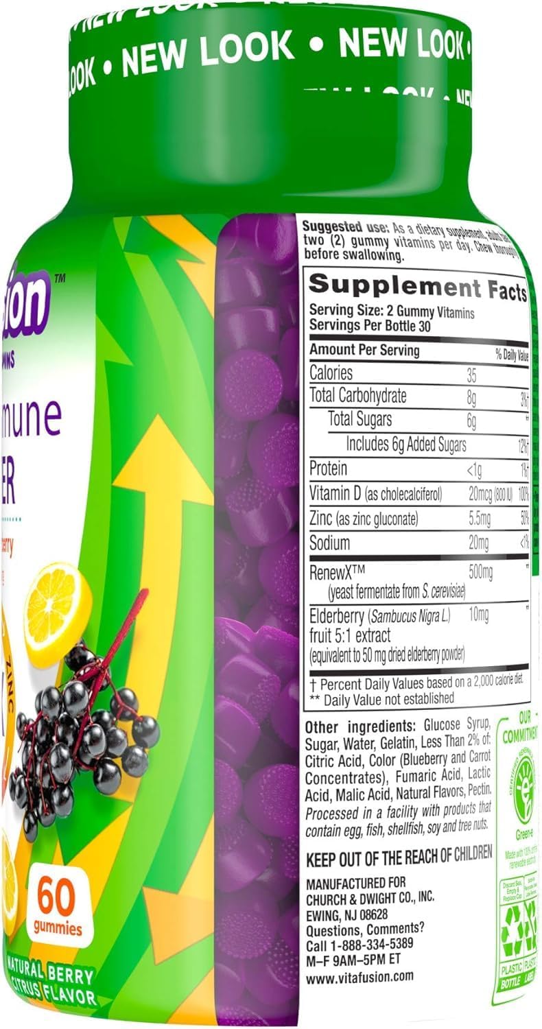 60ct Nature Mad Triple Immune Power Gummy Vitamins - Vitafusion Compatible