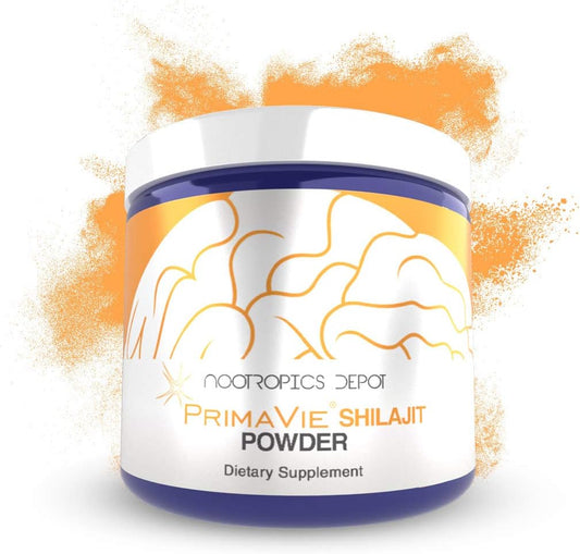 60g Nootropics Depot PrimaVie Shilajit Powder Extract - Ayurvedic Supplement for Enhanced Endurance and Mitochondrial Function