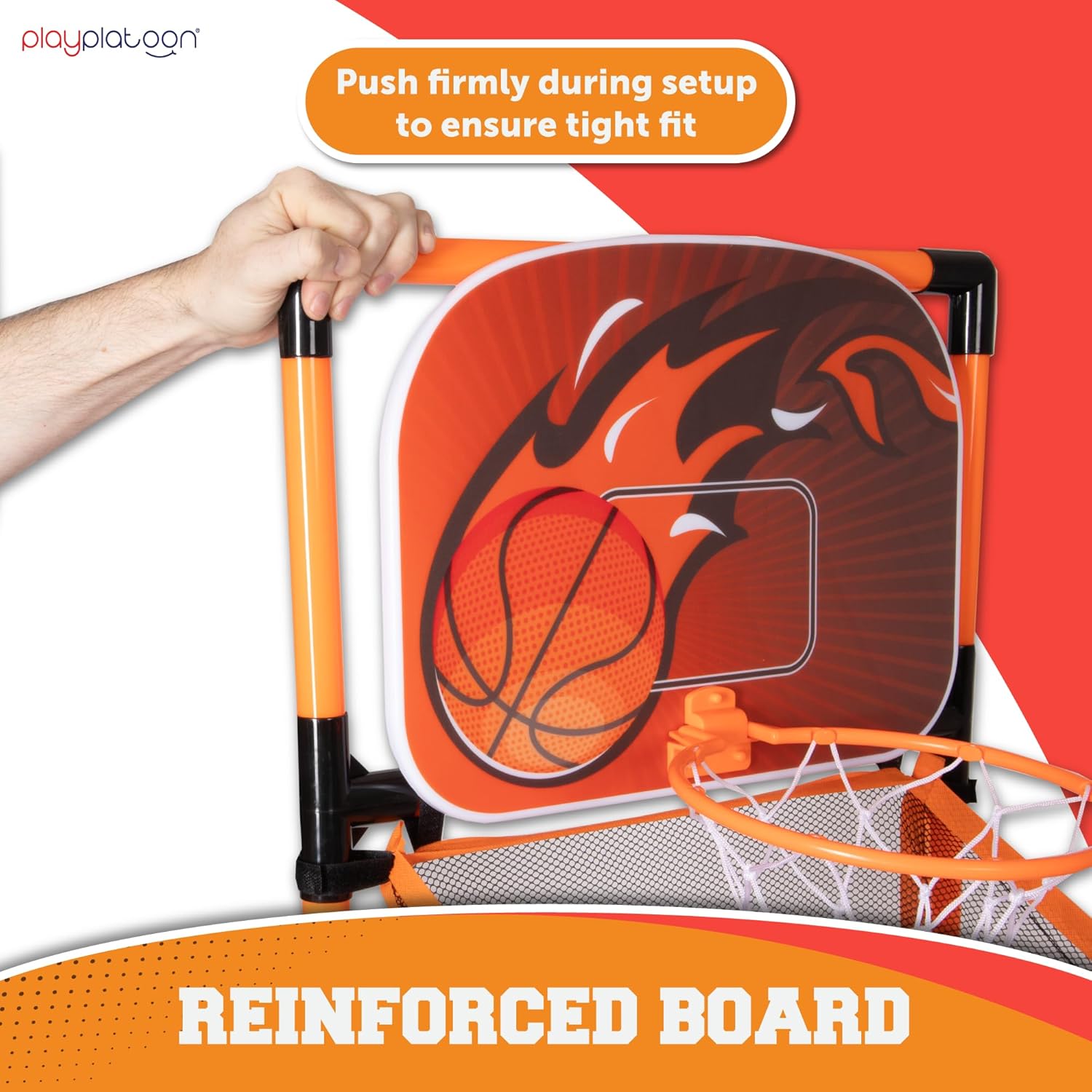 62 Inch Tall Kids Basketball Hoop - Indoor Arcade Games for 4-12 Year Olds - Perfect for Game Room or Backyard - Includes 4 Balls and Pump