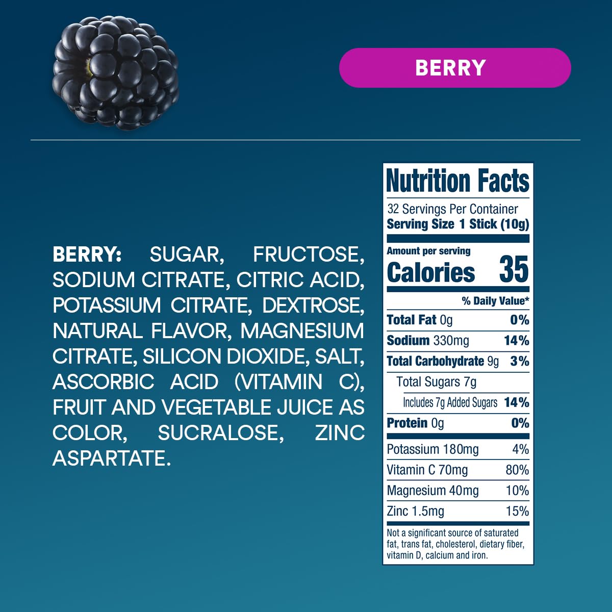 64 Count DripDrop Hydration Electrolyte Powder Packets in Watermelon & Berry Flavor