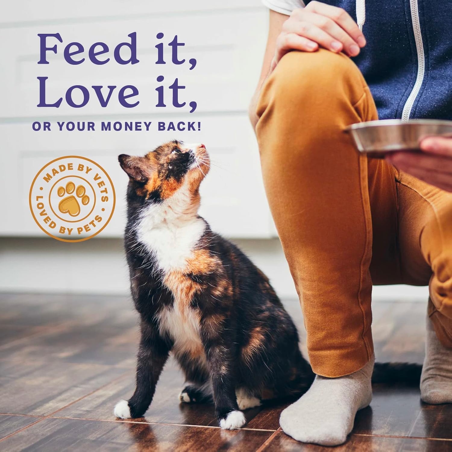 6oz Bag of Veterinarian Formulated Feline Superfood Supplement Powder - Boost Skin & Coat Health, Digestion, Immunity - Omega 3 & 6 Balances