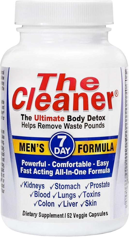 7-Day Complete Internal Cleansing Formula for Men - The Cleaner Detox by Generic Centuryⁿ Systems, Supports Digestive Health with 52 Vegetarian Capsules