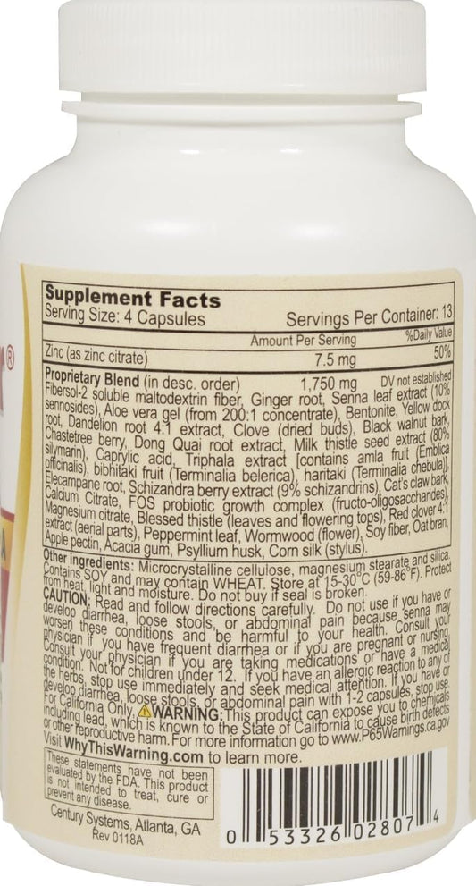 7-Day Ultimate Body Detox for Women - Effective Formula, Supports Digestive Health - 52 Veggie Capsules