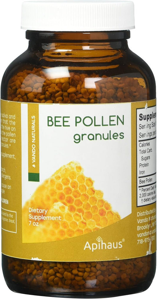 7 Ounce Apihaus Bee Pollen Granules - Natural Superfood Supplement