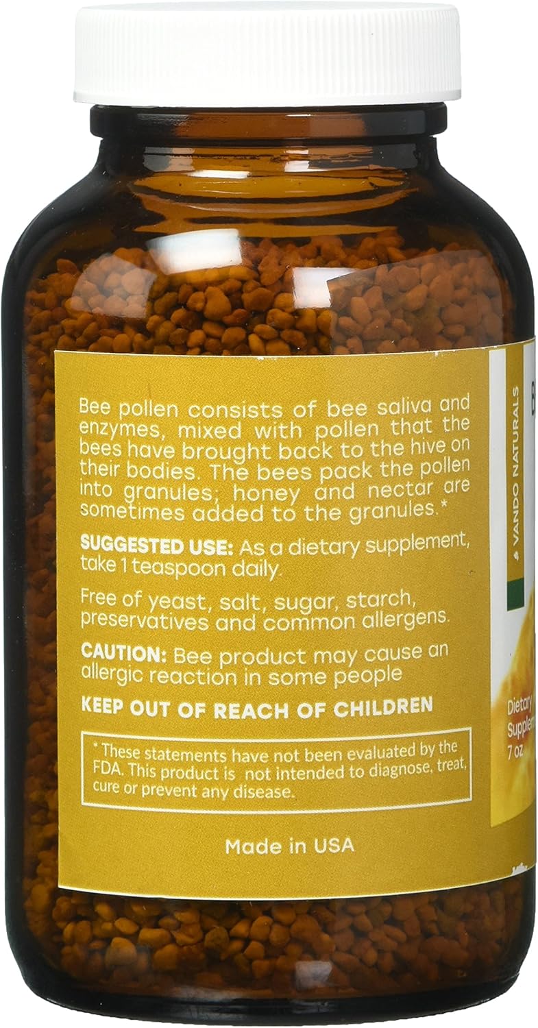 7 Ounce Apihaus Bee Pollen Granules - Natural Superfood Supplement