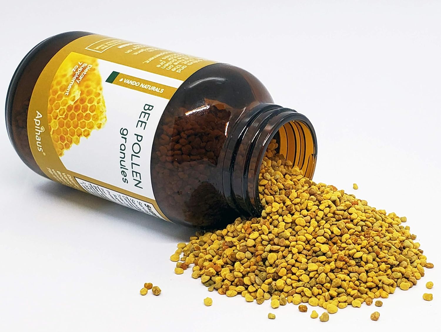 7 Ounce Apihaus Bee Pollen Granules - Natural Superfood Supplement