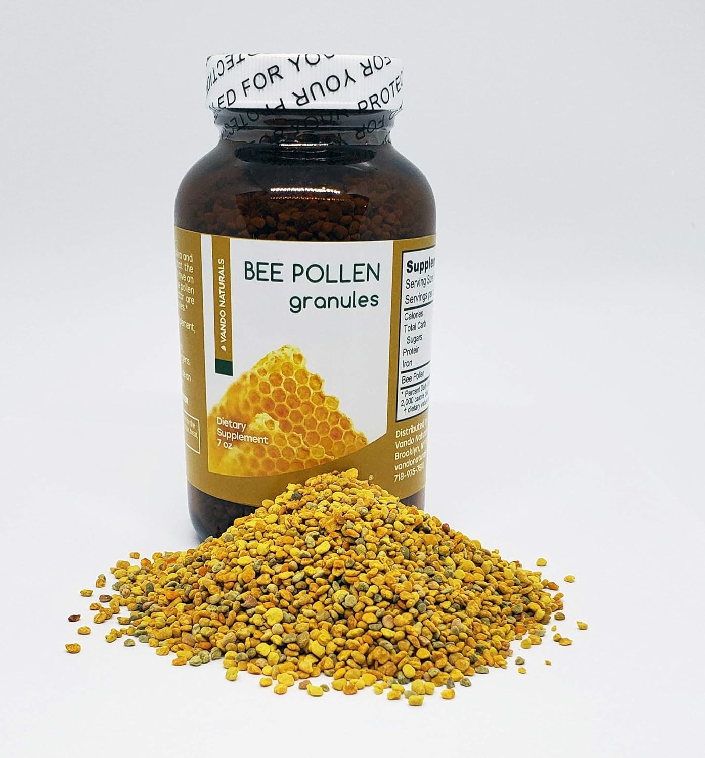 7 Ounce Apihaus Bee Pollen Granules - Natural Superfood Supplement