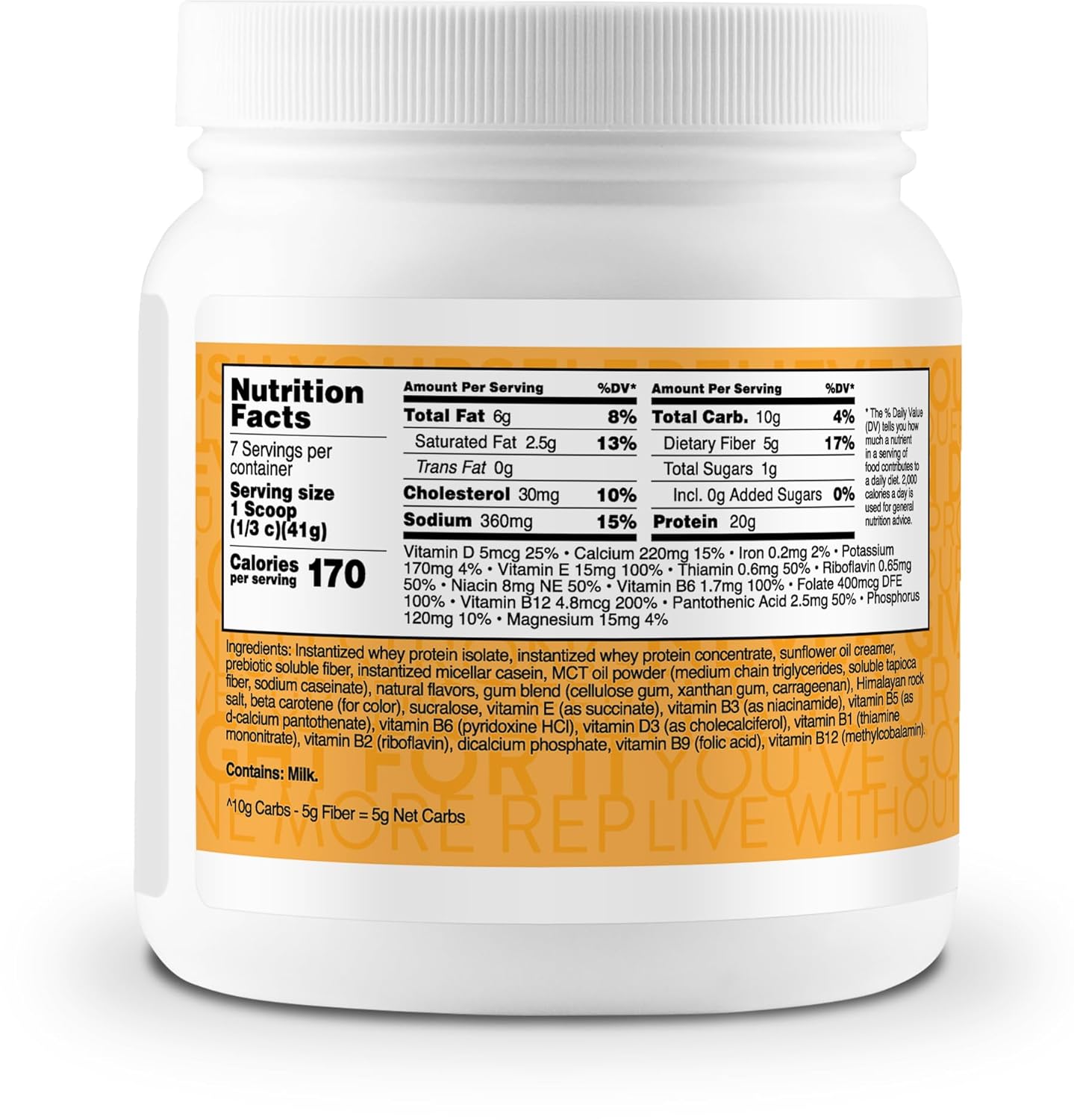 7-Serving Orange Cream Meal Replacement Shake Powder - Gluten-Free & Non-GMO by TransformHQ