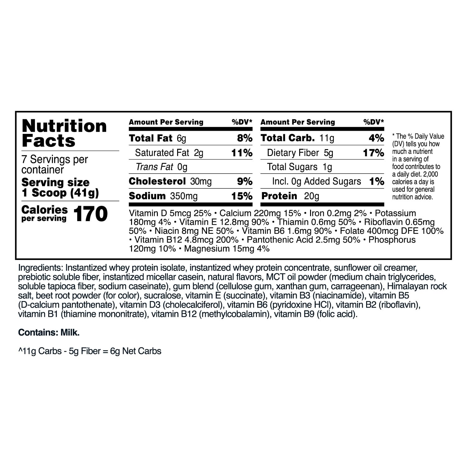 7-Serving TransformHQ Meal Replacement Shake Powder (Strawberry & Cream) - Gluten-Free, Non-GMO Formula