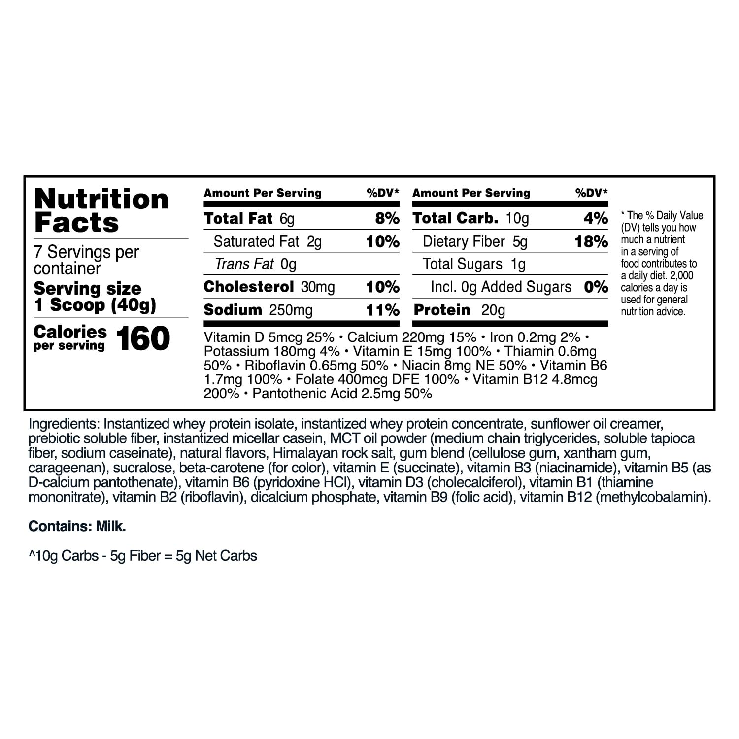 7 Servings of TransformHQ Pineapple Whip Meal Replacement Shake Powder - Gluten Free & Non-GMO