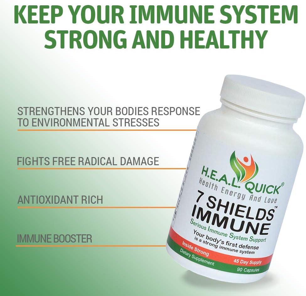 7 Shields Immune Support Supplement - 90 Capsules by Century Systems