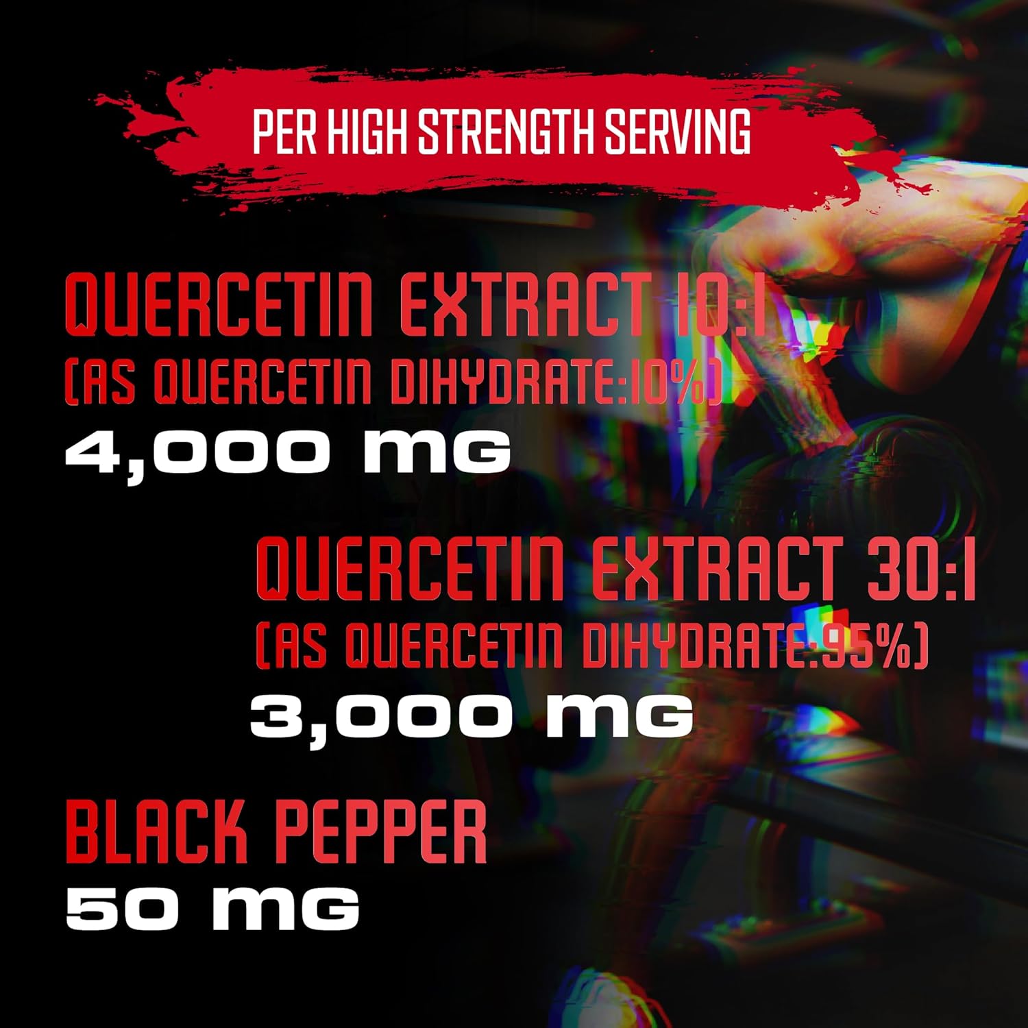 7050mg Quercetin Capsules with Black Pepper Extract - 90 Capsules for Immune & Cardiovascular Health - 3 Month Supply