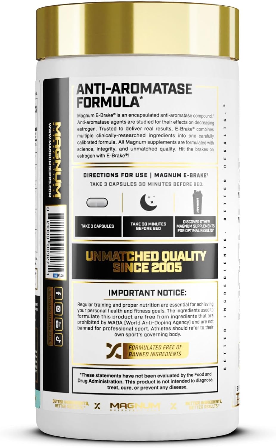 72-Count Magnum Nutraceuticals E-Brake Vitality Capsules for Stress Relief