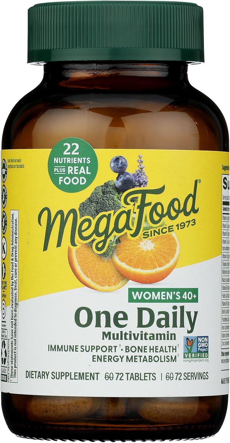 72 CT MEGAFOOD Women's 40+ One Daily Multivitamin Tablets for Daily Wellness