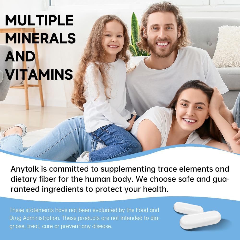 750mg Magnesium Complex Supplement - 90 Capsules, Vegetarian & Non-GMO - Gluten Free