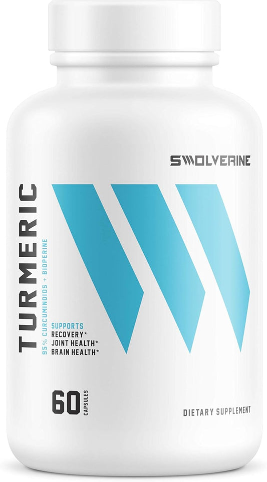 750mg Turmeric Curcumin with 95% Curcuminoids & 5mg Bioperine - 60 Servings for Enhanced Absorption