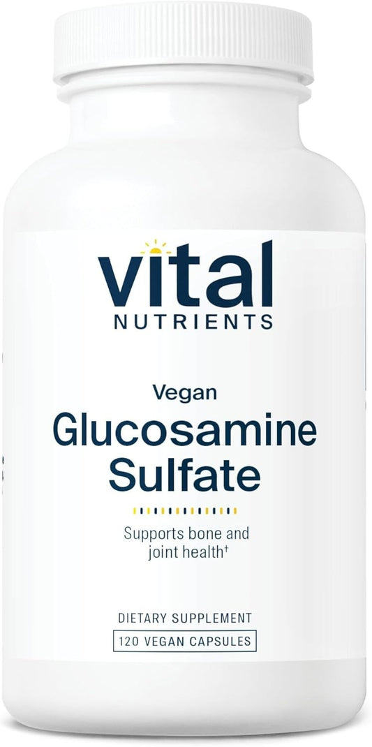 750mg Vegan Glucosamine Sulfate Capsules for Healthy Joints | Plant-Based Joint Support Supplement | Non-GMO & Gluten-Free | 60 Veg Caps