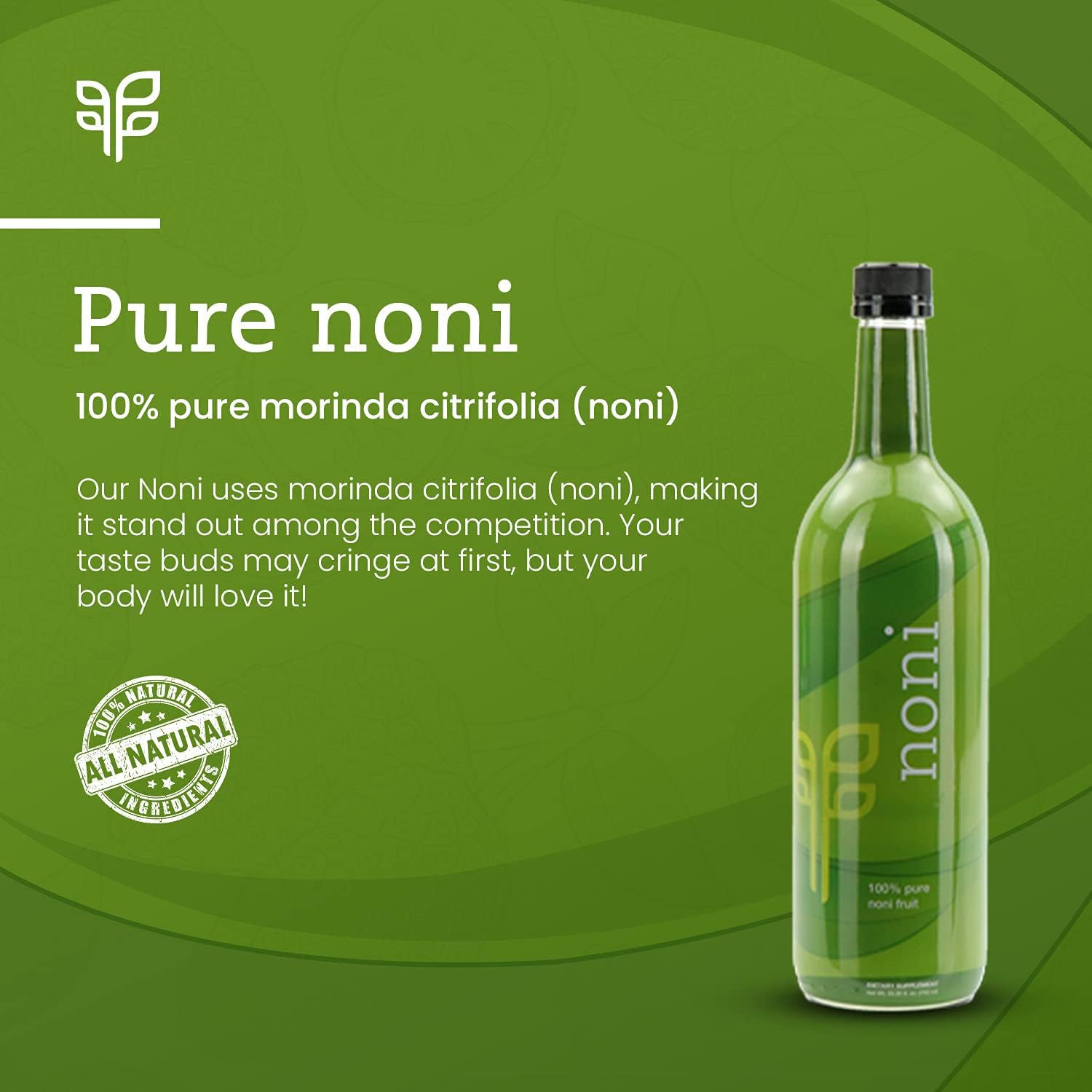 750ml PURE Noni Juice - Boost Immune Health with Morinda Citrifolia, No Additives - Antioxidant-Rich Tropical Tradition for Healthy Living