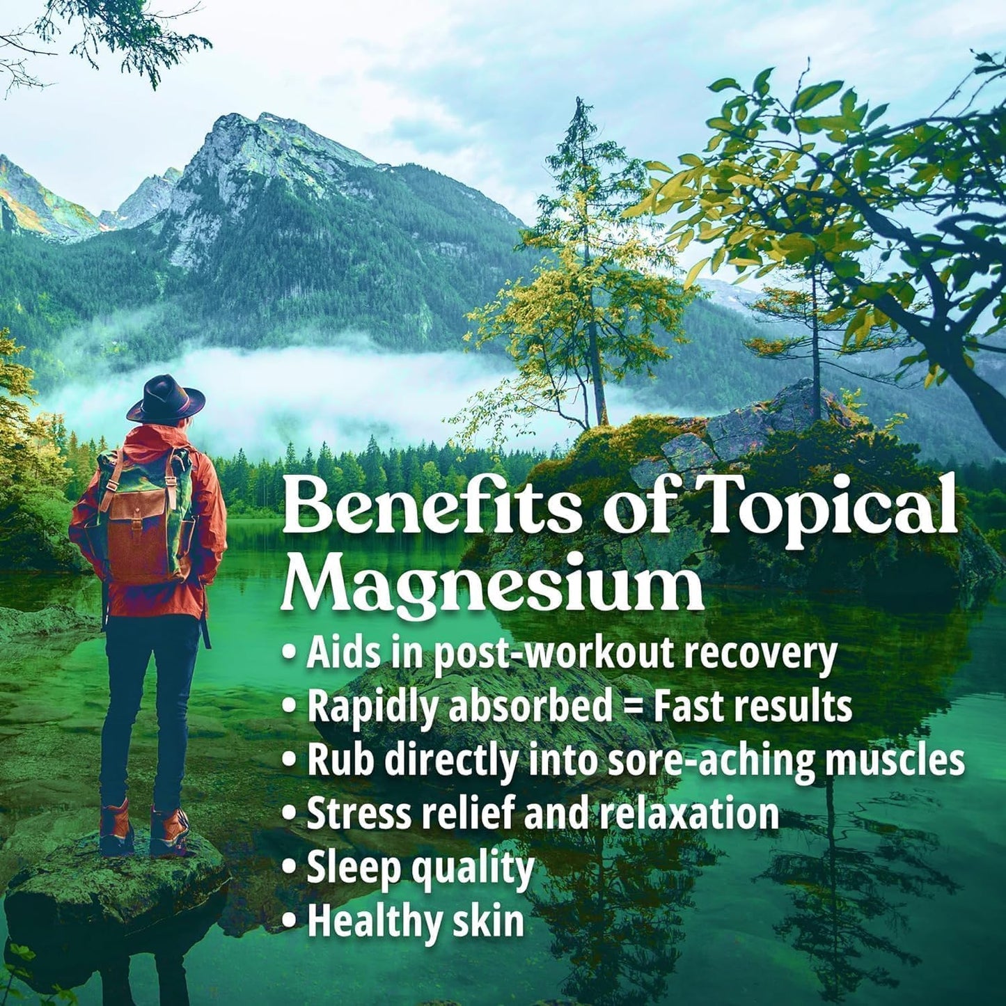 8 fl oz Bolton's Naturals Topical Magnesium Gel | Soothing and Calming Gel for Massage | Enhanced Skin Absorption | Relaxing Magnesium Gel