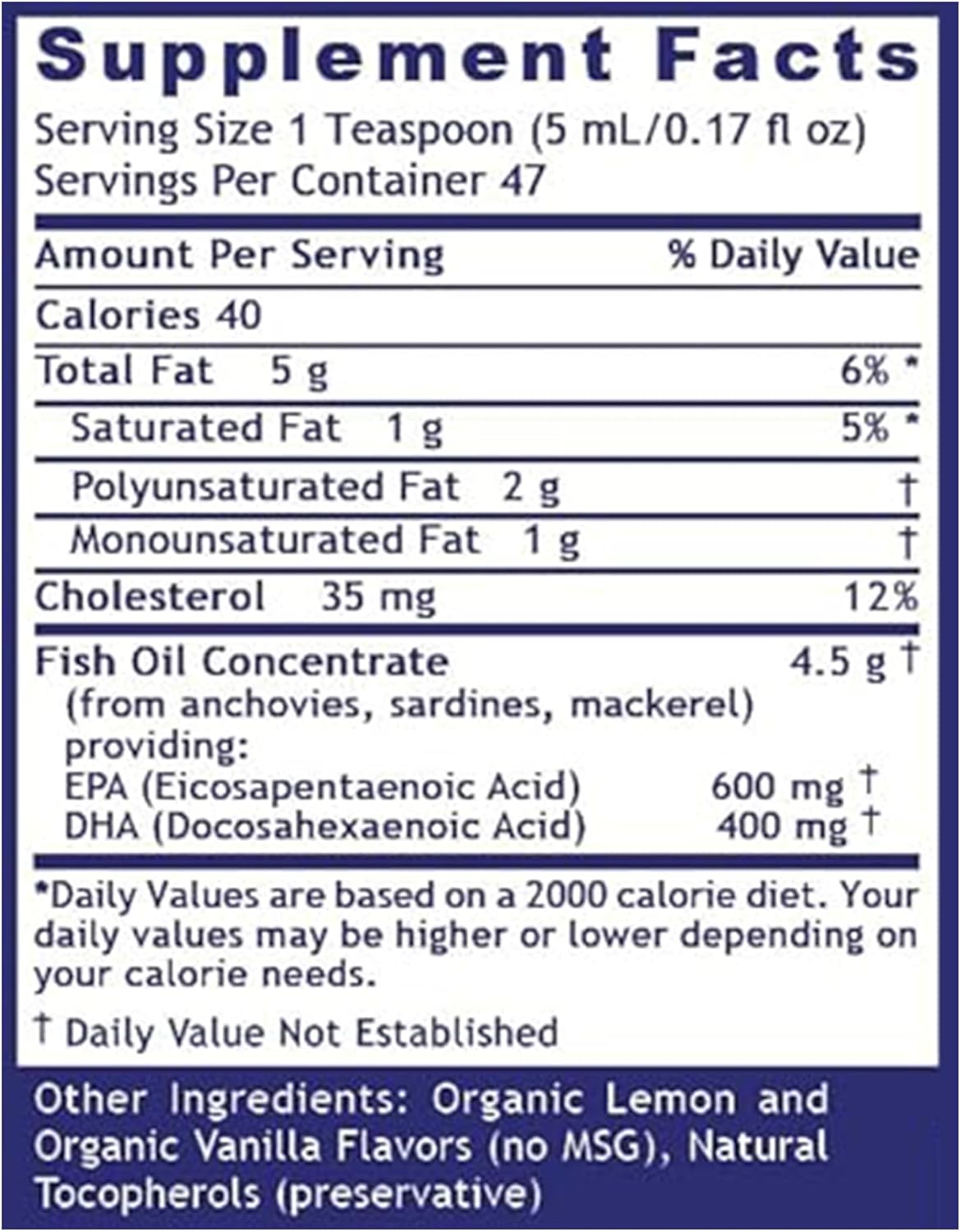 8 Fl Oz Omega 3 Fish Oil Liquid Supplement for Joint, Heart, & Brain Health Support - Quantum Nutrition Labs EPA/DHA Liquid