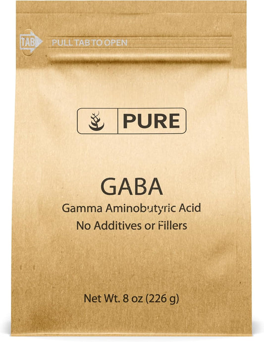 8 oz GABA Powder with Pure Ingredients, Lab Verified, No Fillers