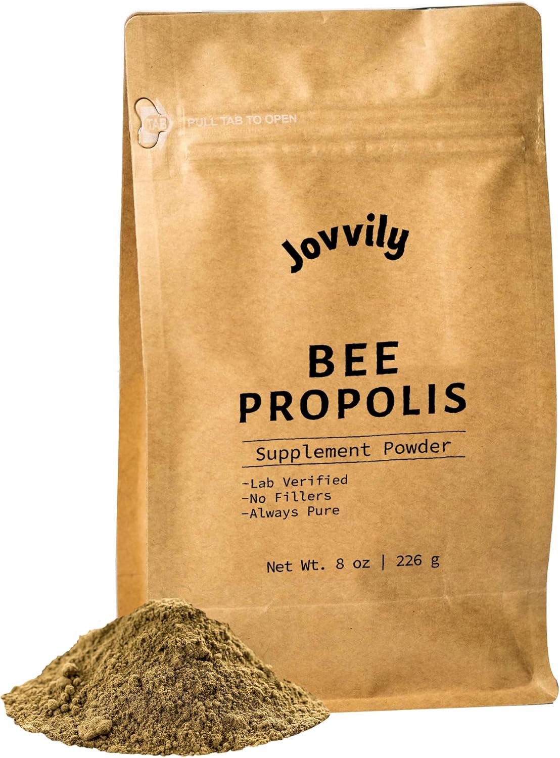 8 oz Jovvily Nettle Leaf Powder and Bee Propolis Bundle for Herbal Supplements