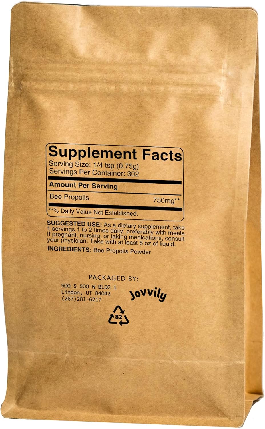 8 oz Jovvily Nettle Leaf Powder and Bee Propolis Bundle for Herbal Supplements