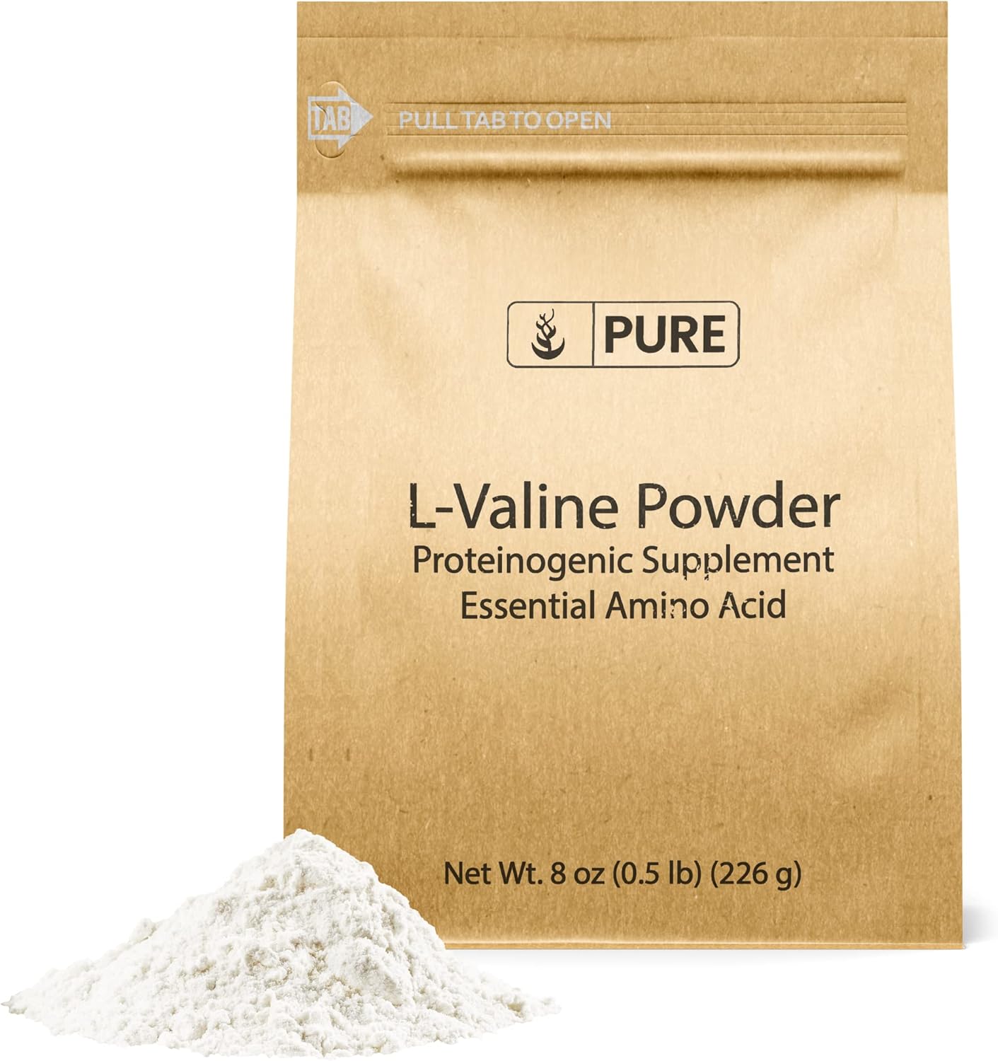 8 oz L-Valine Powder Supplement - Pure Essential Amino Acid Formula