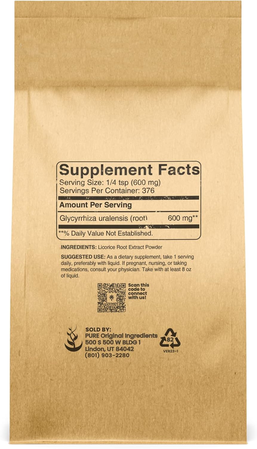 8 oz of Pure Licorice Extract - Non-GMO, Gluten-Free, Eco-Friendly Packaging - Natural Mulethi