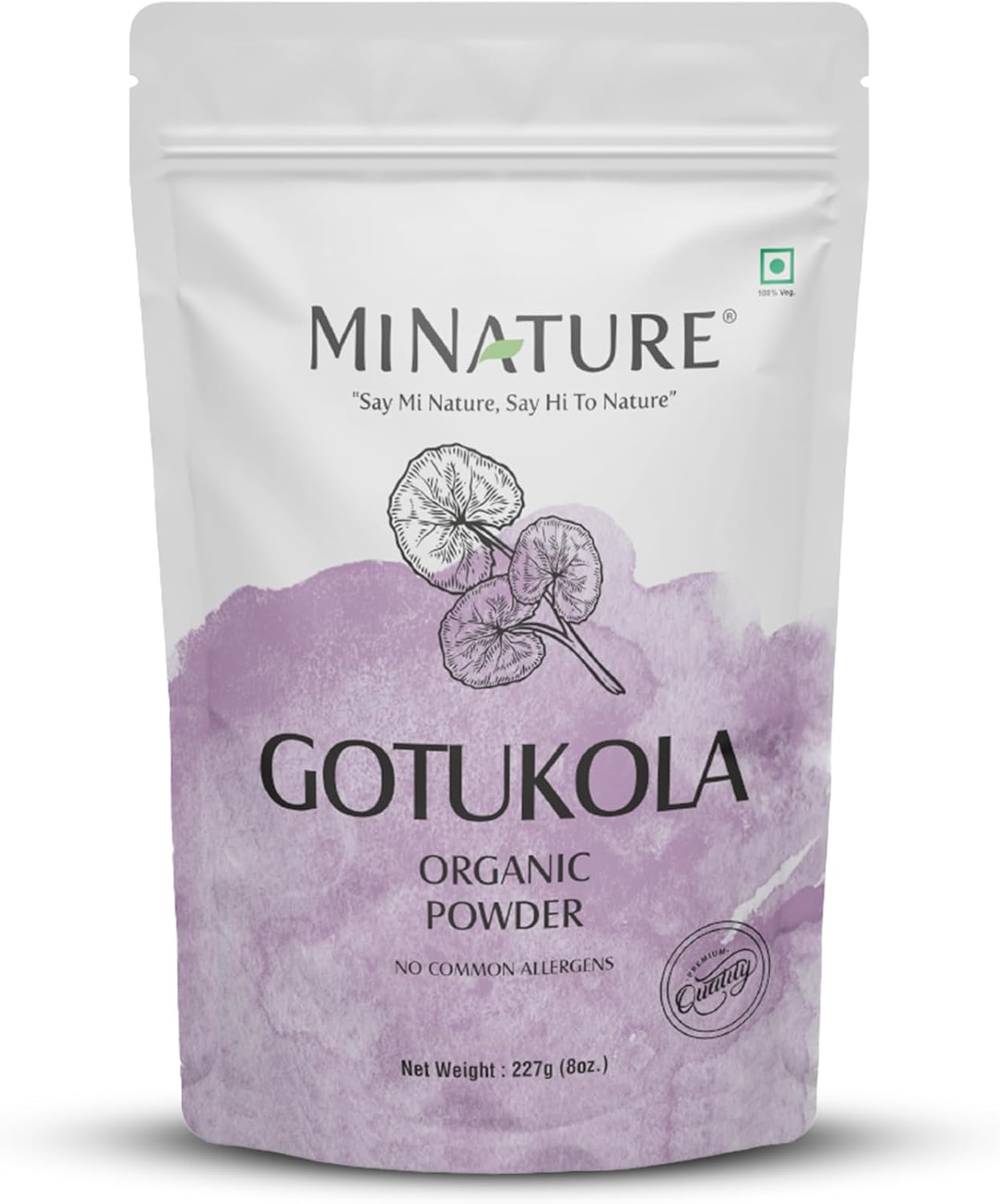 8 oz Organic Gotu Kola Powder for Memory Enhancement | Ayurvedic Herb for Healthy Nervous System | Vegan, Non GMO | Healthy Hair and Skin | Centella asiatica