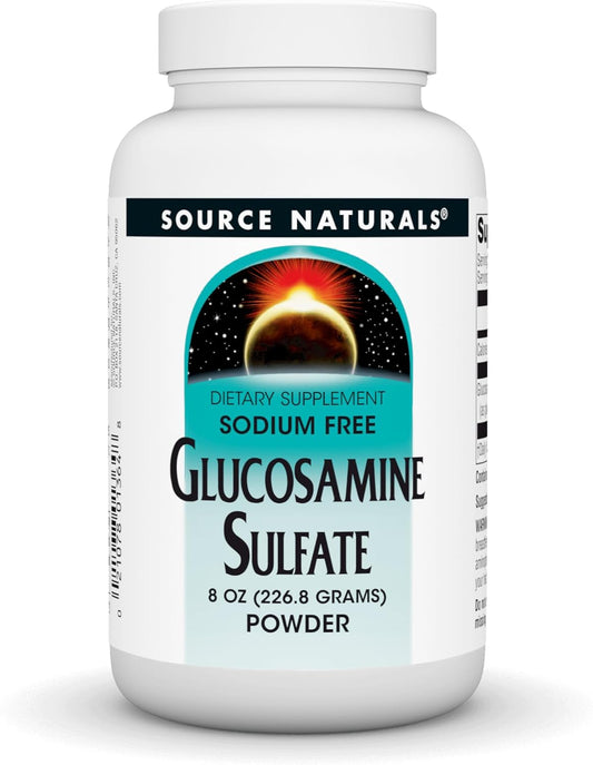 8 oz Source Naturals Glucosamine Sulfate Powder for Joint Support - Sodium-Free