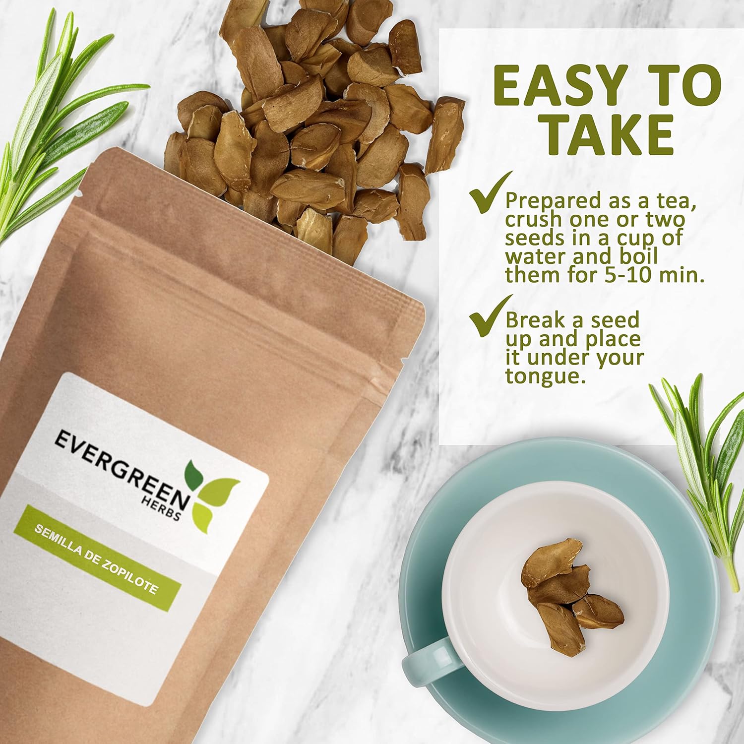 8 oz. Swietenia Humilis Raw Semilla De Zopilote Herbs - Evergreen Variety