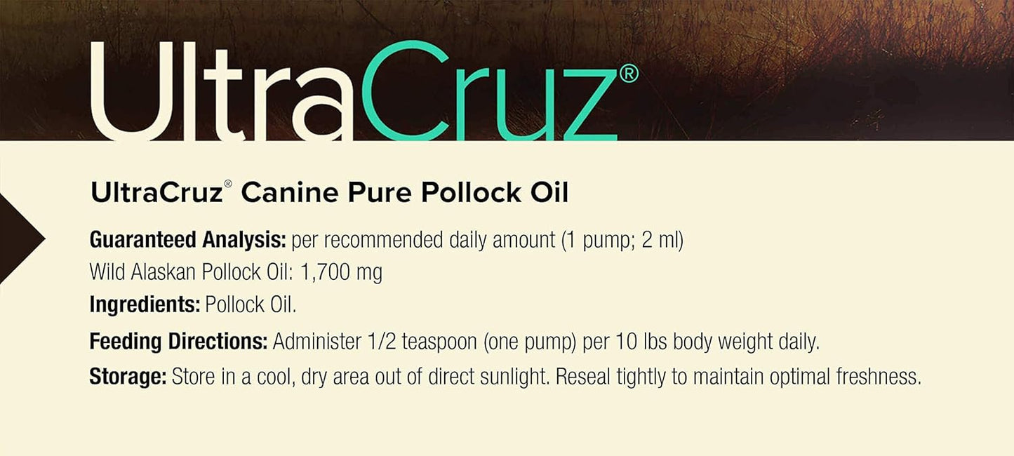 8 oz UltraCruz Canine Pure Pollock Oil Supplement for Dogs - sc-395363