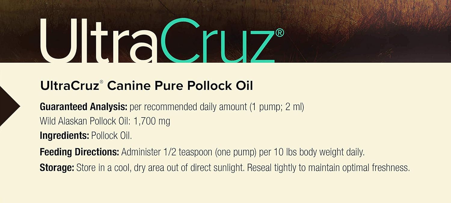 8 oz UltraCruz Canine Pure Pollock Oil Supplement for Dogs - sc-395363