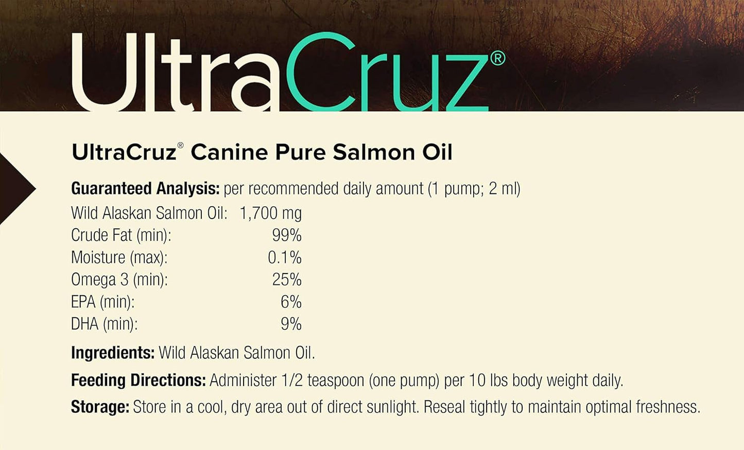 8 oz UltraCruz Canine Pure Salmon Oil Supplement for Dogs - sc-395126