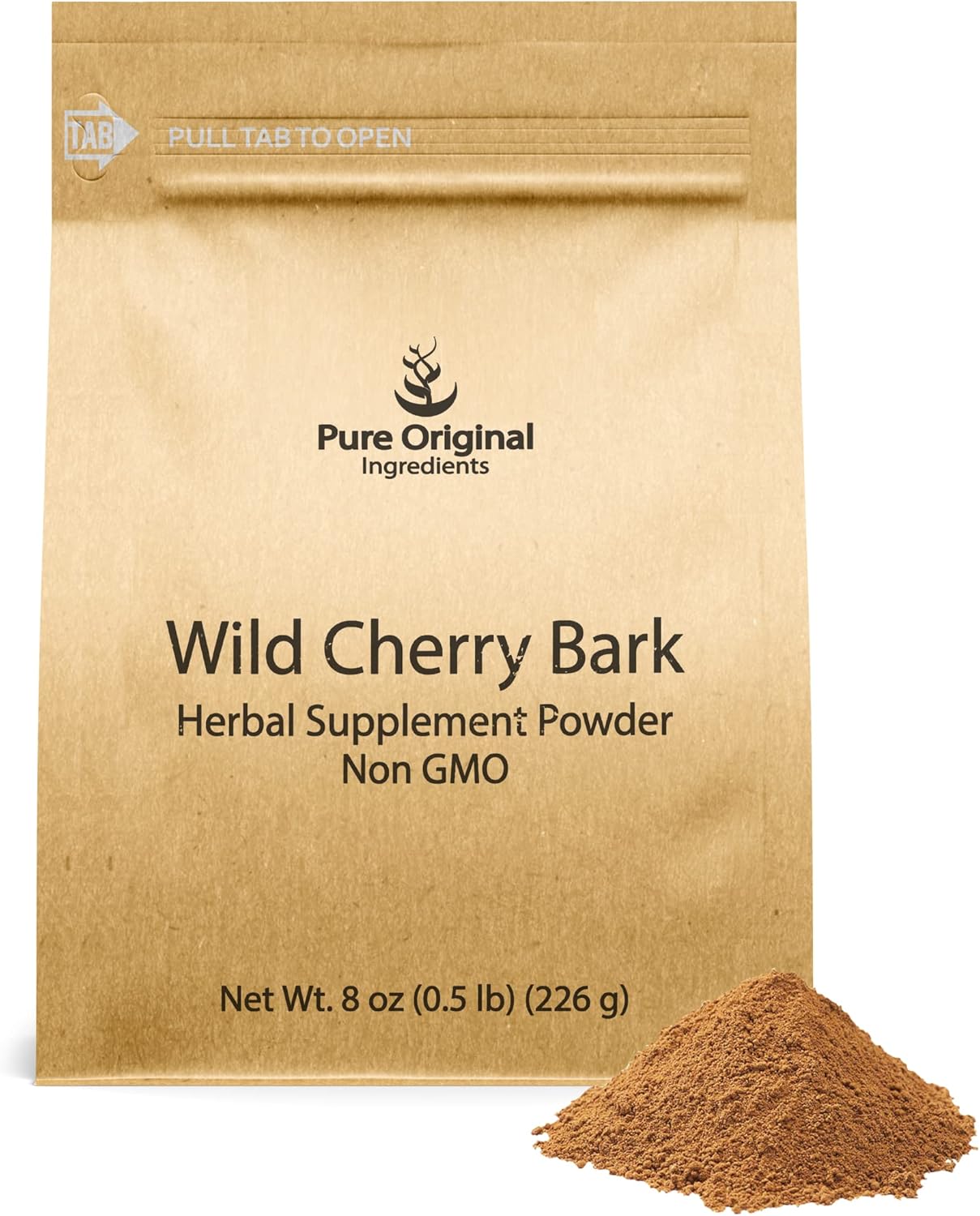 8 oz Wild Cherry Bark - Pure Original Ingredients, Non-GMO, No Fillers or Additives