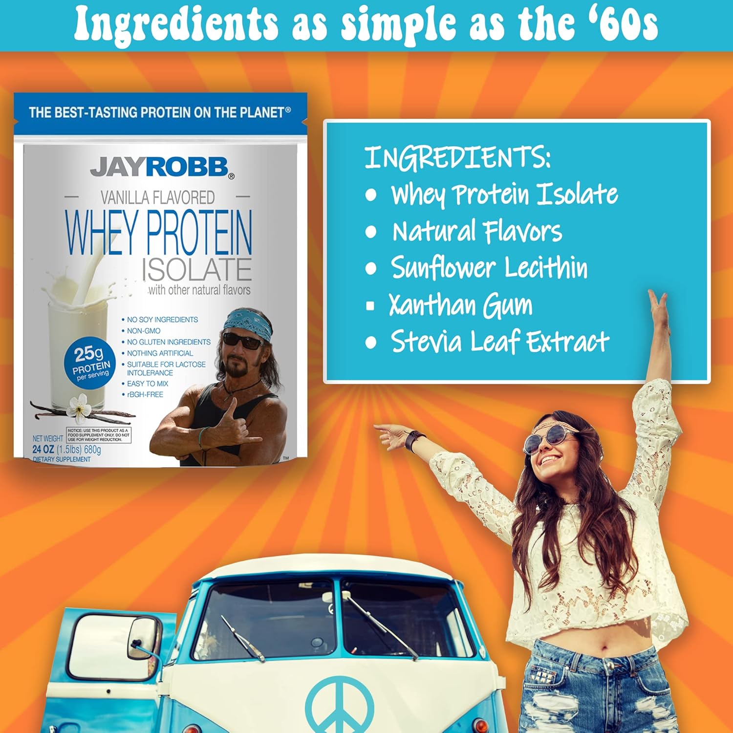80 oz Vanilla Whey Isolate Protein Powder - Low Carb, Keto-Friendly, Vegetarian, Gluten-Free, Lactose-Free, Sugar-Free, Soy-Free, Non-GMO - No Fat, No Artificial Ingredients - Best-Tasting Option
